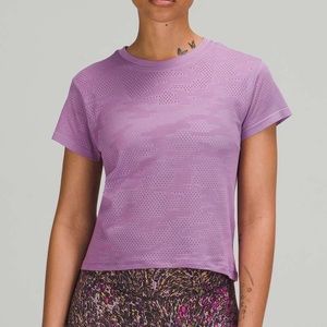 Lululemon train to be short sleeve purple 8